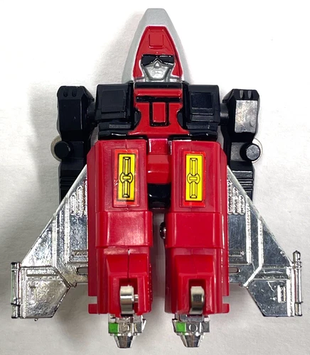 1983 GoBots “Fitor” Vintage Action Figure - Bandai Tonka -Red Jet Silver Wings