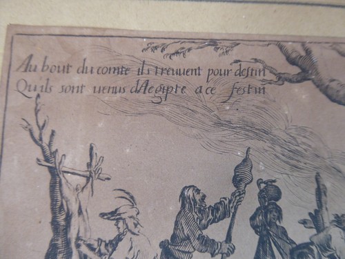 Altes STARKES WASSER: JACQUES CALLOT (1592-1635): "Am Ende des Grafen..." - Bild 4 von 7