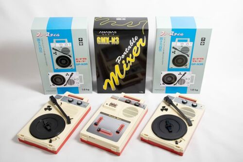 Anabas Audio GP-N3R GMX-N3 tragbarer Schallplattenspieler 2er-Set Mixer Plattenspieler - Bild 1 von 14