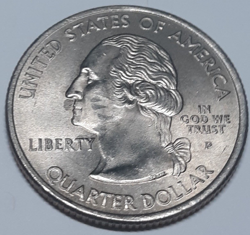 2003-P Oregon State Quarter Reverse Die Chip...............a7 - Picture 3 of 4