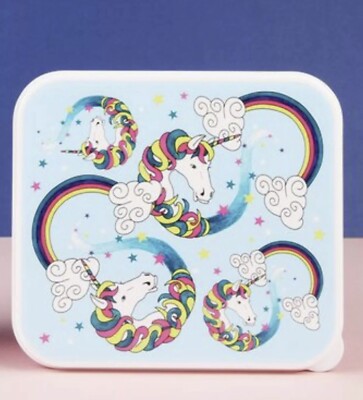 Neu Paperchase Neu Einhorn Brotdose - 150 x 135 x 70 mm - kostenloser schneller Versand