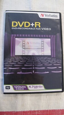 LOT OF 9 NEW VERBATIM DVD+R VIDEO 120 MIN 4.7 GB/Go IN CASE
