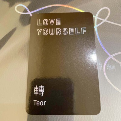 BTS Love Yourself TEAR LP Vinyl Hologram Official Photocard | eBay