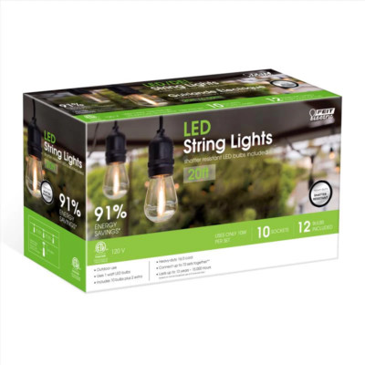 FEIT Electric 20 ft. LED String Lights