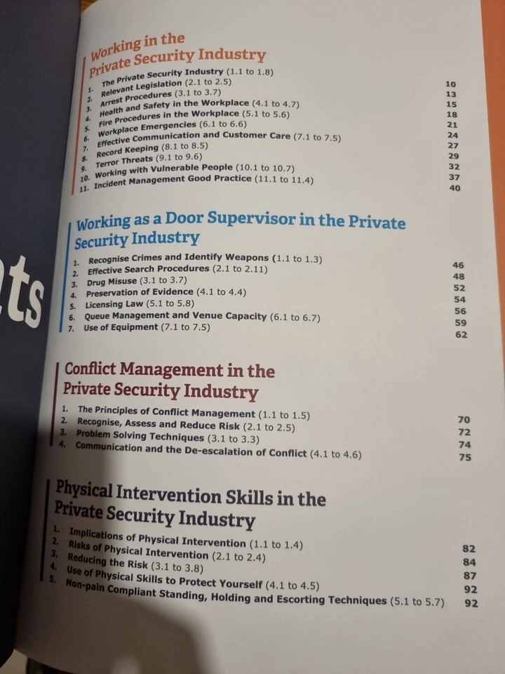 Working As A Door Supervisor Course Book - Security SIA - Image 2 of 2