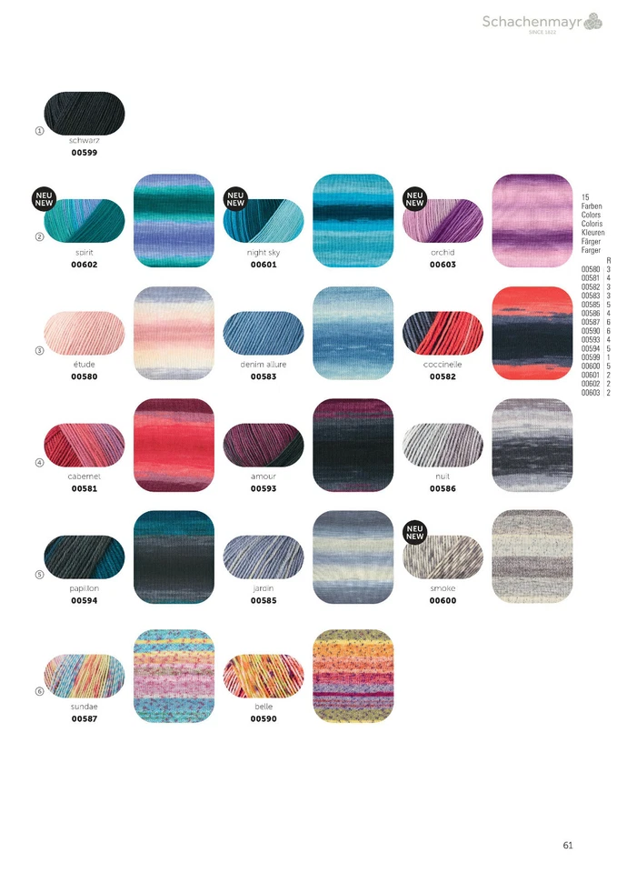 (145,00€/kg) *Merino Extrafine 285 Lace* Schachenmayr 50g Wolle, stricken - Bild 3 von 3