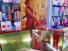Queen By Queen Latifah 3 Piece Gift Set for Women Her 3.4oz EDP 3 oz Lotion RARE