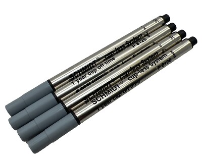 Pack Schmidt P8126 Capless Rollerball Black Ink Fine Tip