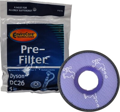 EnviroCare Vacuum Cleaner Pre Filter Fit Dyson DC26 Canisters