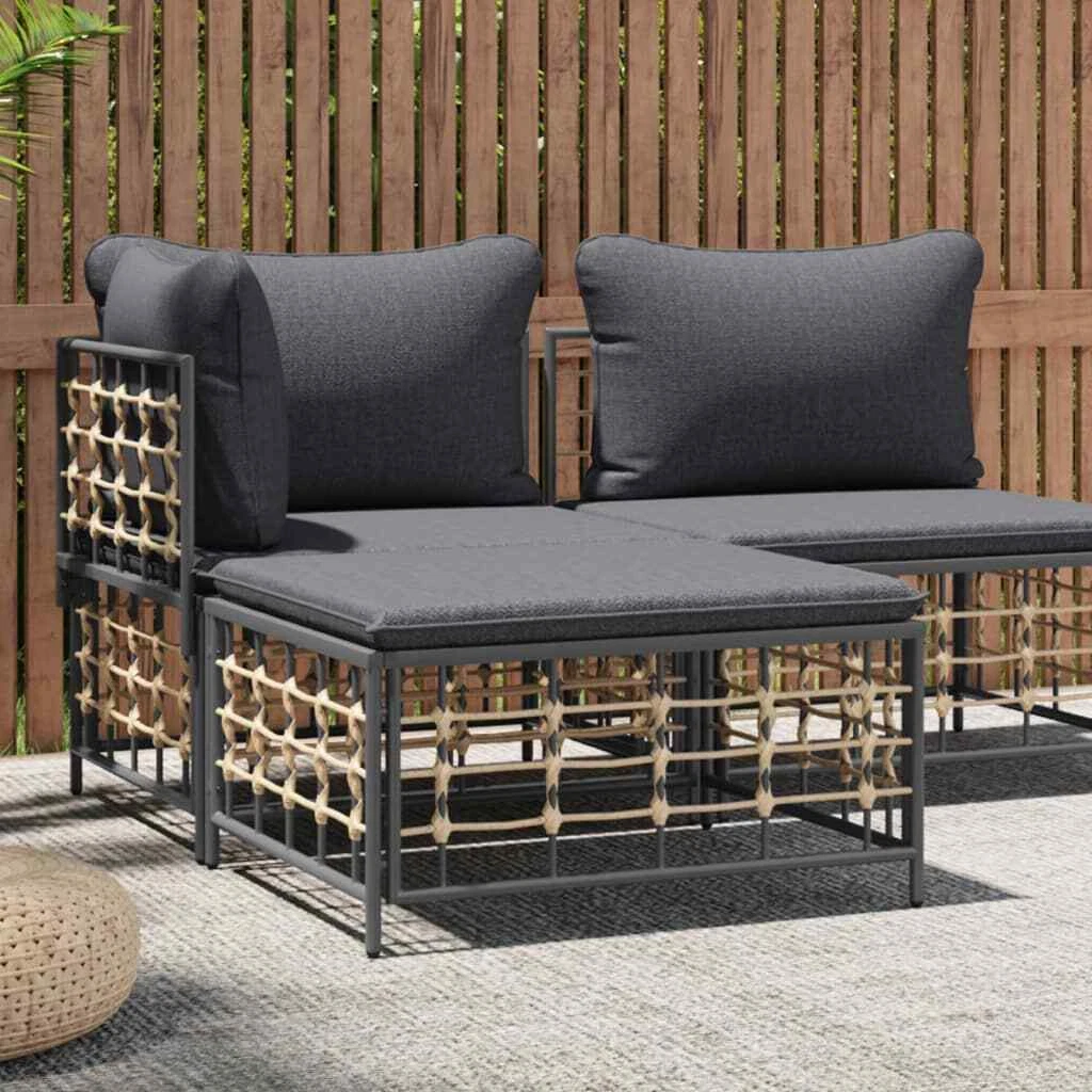 Garden footstool rattan sales