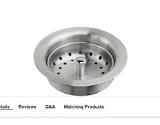 American Standard 9028000.075 81 Kitchen Sink Drain with Strainer in Stainless