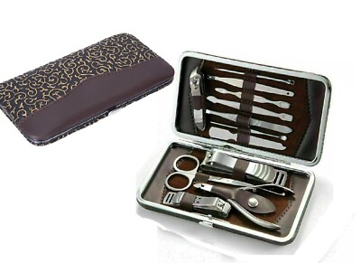 12 tlg Nagelknipser Set Maniküre Pediküre Nagelhautschneider Pflegeset Werkzeug Geschenkset