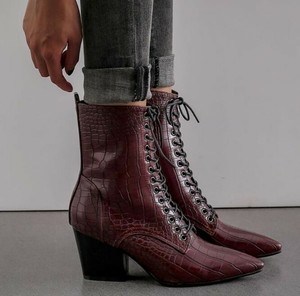 ladies crocodile boots