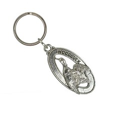 Wood Duck Keychain, B008KC, 2 Inch, Waterfowl, Bird, Gift, Metal, Made in USA