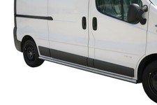 Schwellerrohre ohne Tritt für Renault Trafic 2007-2013 (L2) Edelstahl poliert Ø6