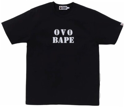 Drake OVO x Bape Stencil Tee BRAND NEW SIZE LARGE