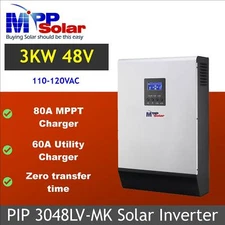 3000w 48v 110v 120v MPP Solar Inverter 80A MPPT charger zero transfer time US