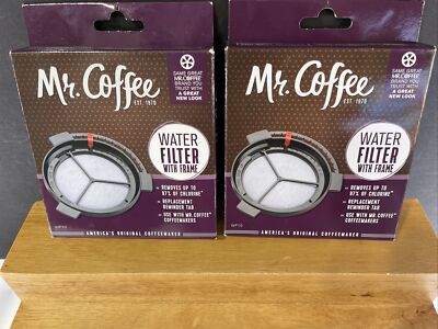 2X NEW Mr Coffee Replacement Coffee Maker Water Filters w Frame 