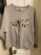 Vintage Looney Tunes Warner Bros. Studio Store Sweatshirt Crewneck Size XL 90s