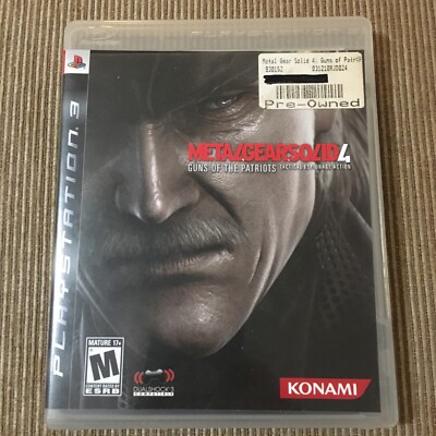 Metal Gear Solid 4: Guns of the Patriots (PS3 PlayStation 3, 2008)