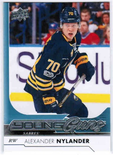 17/18 2017 UD SERIE 1 tarjetas de radiocontrol de novato de hockey Young Guns #201-250 lista de selección en U - Imagen 23 de 51