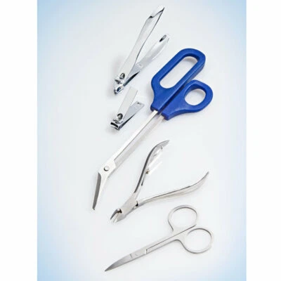 3PAGEN Pediküre Maniküre Nagelset 5 tlg. Edelstahl Nagelschere Nagelzange Knipser NEU