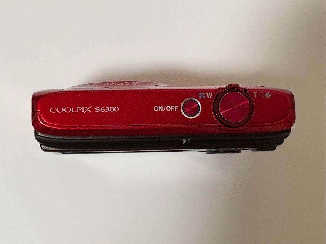 USED Nikon COOLPIX S6300 16.0MP Compact Digital Camera Red