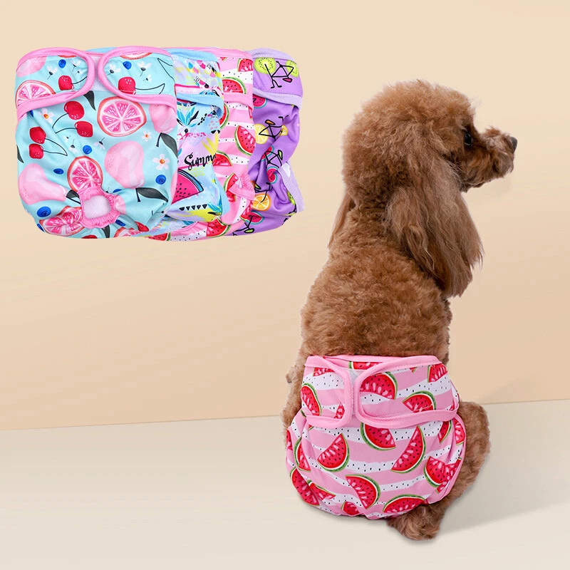 Female Dog Pet Season Heat Pants Short Sanitary Underwear Puppy Menstrual Diaper