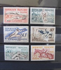 FRANCE année 1952: Série Neuve**Luxe Jeux olympiques  d' Helsinki N°960- 965 YT