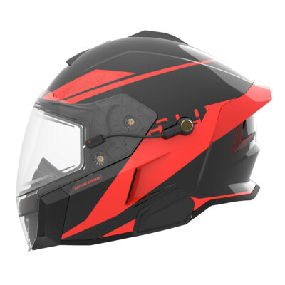 509 Delta V Ignite Electric Lens Snowmobile Helmet Racing Red Size Large