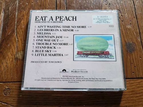 Eat a Peach The Allman Brothers Band Audio Cd Very Good - Picture 2 of 2