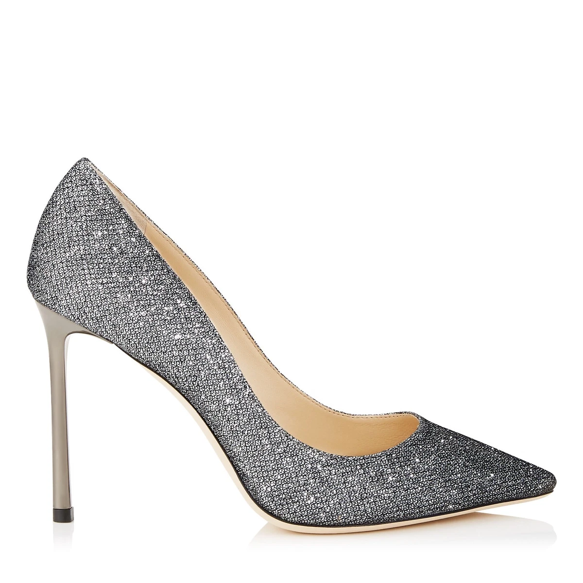 Jimmy choo romy hotsell 100 glitter pumps