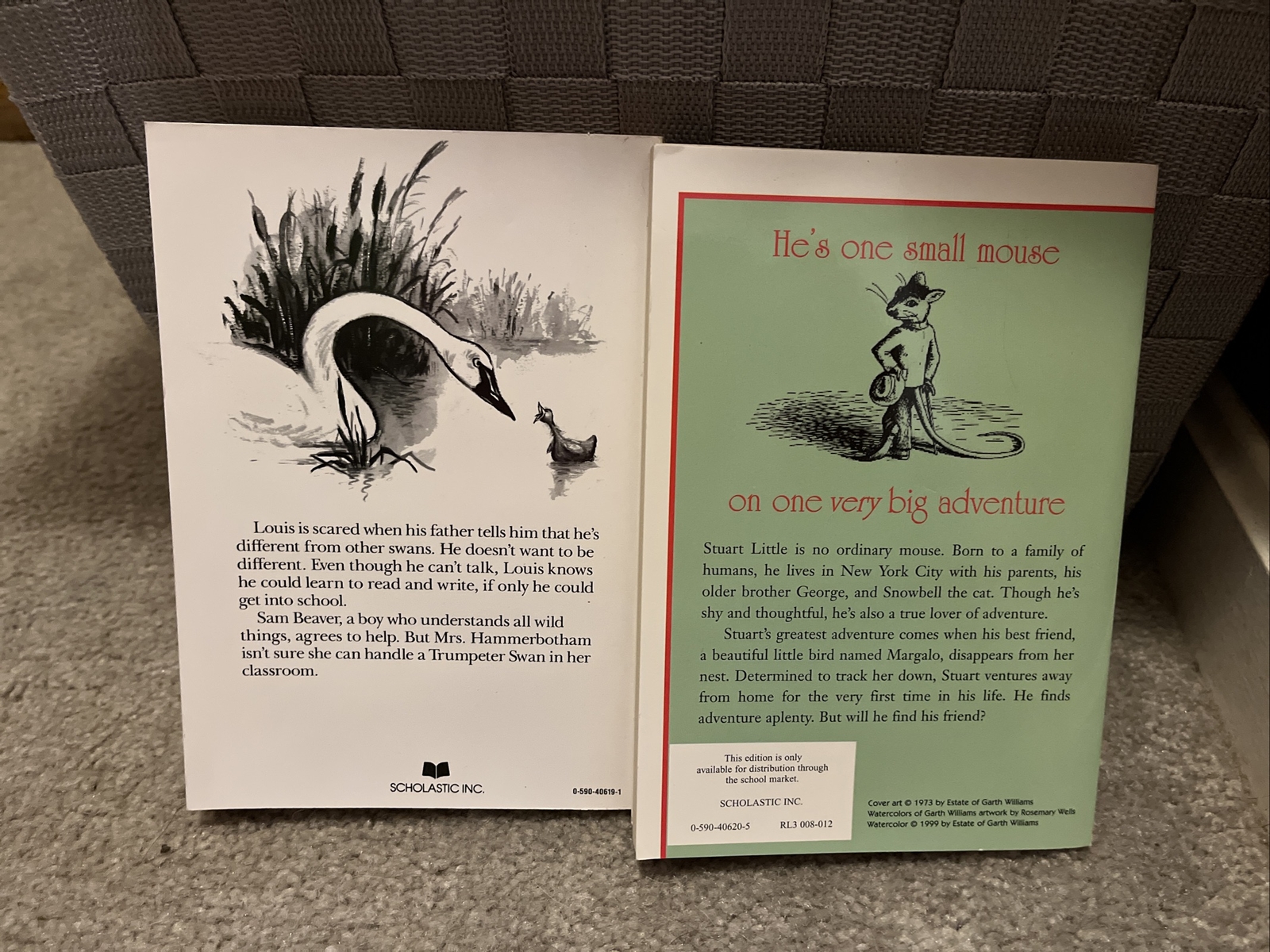 2 New E.B. White Chapter Books Stuart Little The Trumpet of the Swan ...