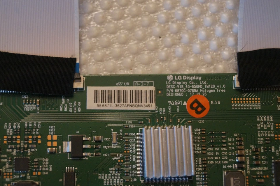 T-CON BOARD 6871L-3627AF FOR 55" AKAI JJ554KS LED TV, SCREEN: CV538H-Q50-55EU - Image 4 of 4