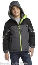 BOYS OUTERWEAR - BLACK 3 IN 1  PROTECTION SYSTEM WINTER JACKET - SIZE 14-16