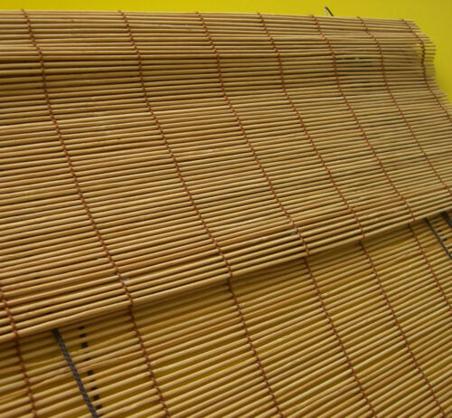 Bambusrollo Vorhang Bambus Rollo Holzrollo Jalousie Tür Fensterrollo Kirschbaum - Bild 1 von 6