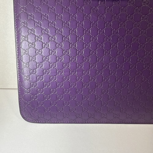 GUCCI GUCCISSIMA iPAD CASE CARRIER SLEEVE MADE IN ITALY PURPLE - Foto 5 di 20