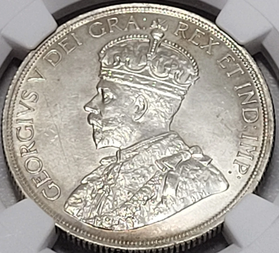 1936 Silver Dollar Georgeivs V S1$ Canada KM# 31 NGC MS62 - Image 3 of 4