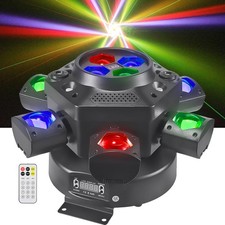 Moving Head DJ Lights, 150W LED Stage Light 4-in-1 RGBW with 6 Arms Beam, Bee...
