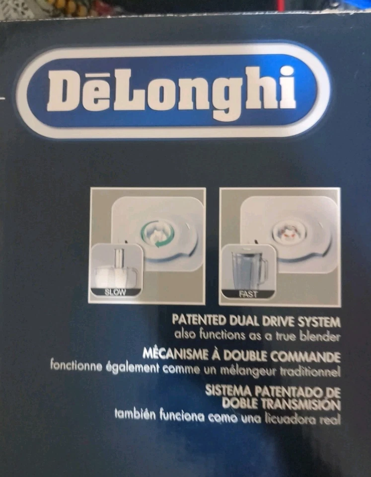 DeLonghi DFP250 9 Cups Full Kitchen  Food Processor & Blender New  - Image 4 of 4