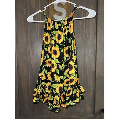 NEW GIRLS SUN FLOWER SUMMER DRESS