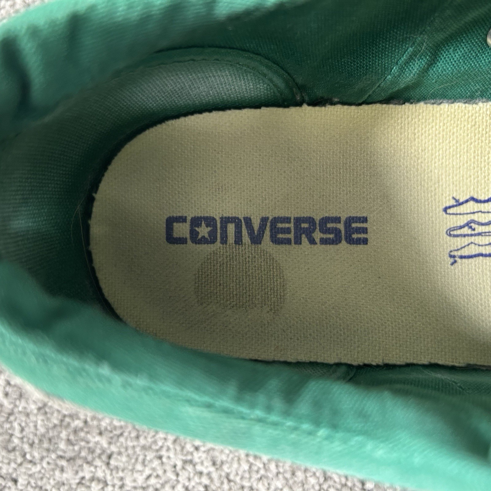 Converse Chick Taylor AS Dual Collar OX Low Men’s Size 12 Gray Green Skate Shoes thumbnail 10