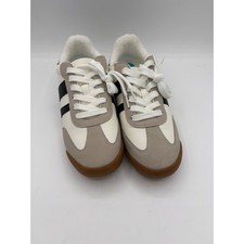 DV Dolce Vita Rascal Sneakers Cream Grey Black Sherpa Lined Gum Sole Womens 7.5