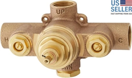 Signature Hardware 447693 6004 Series Thermostatic Rough-In Valve - 1/2" Connect - Picture 1 of 4