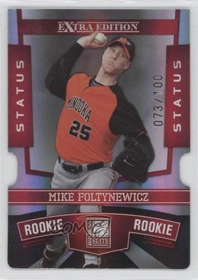 2010 Donruss Elite Extra Edition Rookie Status Red Die-Cut Mike Foltynewicz 1x9