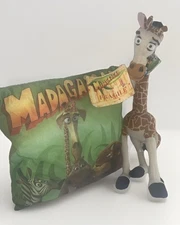 Madagascar Jungle Time Throw Pillow NANCO 2004 and Melman the Giraffe Plush NEW