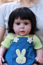 Lovely Girl 20Inch Weighted Reborn Baby Doll Toddler Lifelike Rooted Mohair Gift
