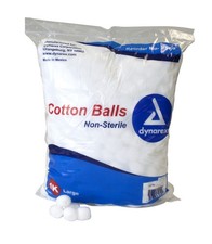 Dynarex NonSterile Large Cotton Balls 3169 1000 per Pack