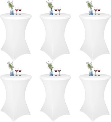 6*Stehtischhusse Stretch Husse für Bistrotisch Stehtischhussen Hussen 80cmx100cm