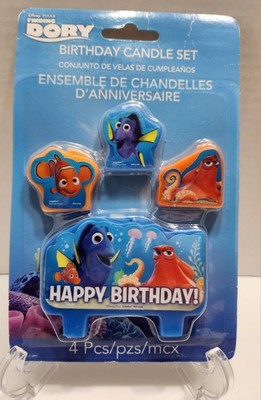 NEW Finding Dory Birthday Candle Set 4ct | Candle Set Disney Pixar Finding Dory